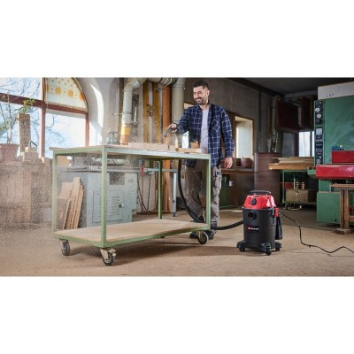Пилосос професійний Einhell TC-VC 1825 А, 1250 Вт, пластик 25 л, 180 мбар, шланг 2.5 м, кабель 3 м, розетка 2.2 кВт, 4.2 кг
