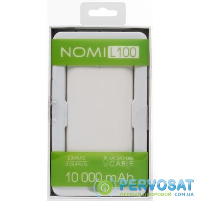 Батарея универсальная Nomi L100 10000 mAh White (430681)