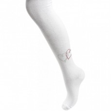 Колготки UCS SOCKS з сердечками із страз (M0C0302-1144-7G-white) Колготки UCS SOCKS з сердечками із страз (M0C0302-1144-7G-white)
