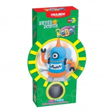 Маса для ліплення Paulinda Super Dough Robot заводний механізм, крокує, блакитний Маса для ліплення Paulinda Super Dough Robot заводний механізм, крокує, блакитний