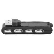 USB-хаб Trust Vecco 4 Port USB 2.0 Mini Hub - black USB-хаб Trust Vecco 4 Port USB 2.0 Mini Hub - black