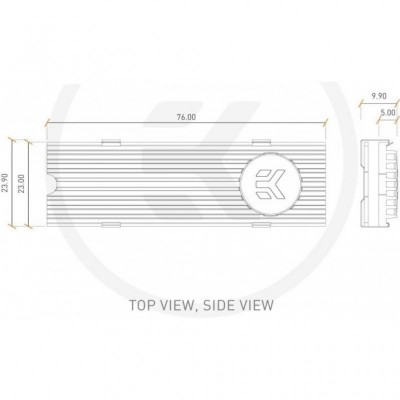 Радиатор охлаждения Ekwb EK-M.2 NVMe Heatsink - Black (3830046991737)