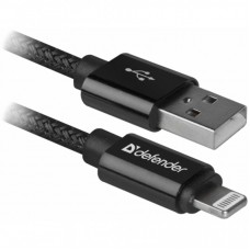 Дата кабель USB 2.0 AM to Lightning 1.0m ACH01-03T PRO Black Defender (87808) Дата кабель USB 2.0 AM to Lightning 1.0m ACH01-03T PRO Black Defender (87808)