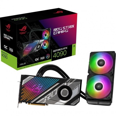 Відеокарта ASUS GeForce RTX 4090 24GB GDDR6X STRIX OC GAMING LC ROG-STRIX-LC-RTX4090-O24G-GAMING