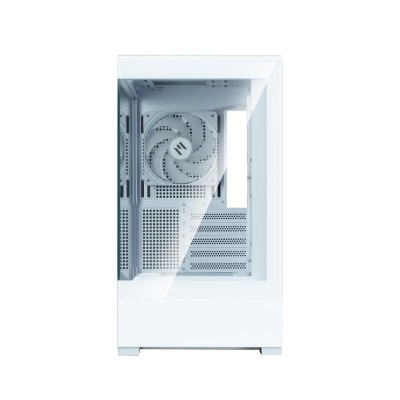 Корпус Zalman P30 White V2, без БЖ, 1xUSB3.0, 1хUSB Type-C, 3x120мм ARGB, TG Front/Side Panel, mATX, білий