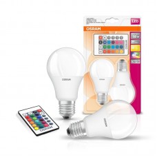Лампа світлодіодна OSRAM LED A60 9W 806Lm 2700К+RGB E27 пульт ДУ*2 Лампа світлодіодна OSRAM LED A60 9W 806Lm 2700К+RGB E27 пульт ДУ*2