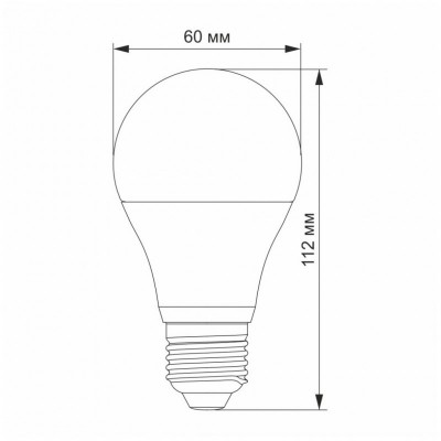 Лампочка VIDEX A60e 7W E27 4100K 220V (VL-A60e-07274)