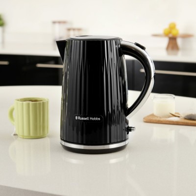 Електрочайник Russell Hobbs Eden, 1.7л, нержавіюча сталь, пластик, чорний