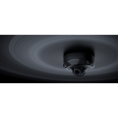 IP-Камера дротова Ajax DomeCam Mini HL black, 5мп, 2.8мм, гібридне підсвічування IR 15м, білий Led 15м, Poe, True WDR, IP 65, ІЧ 15м, аудіо, кут огляду 100° до 110°, міні купольна, чорна