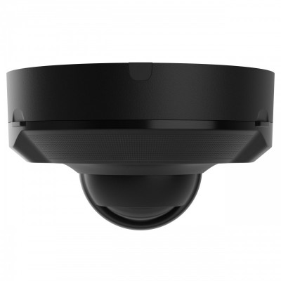 IP-Камера дротова Ajax DomeCam Mini HL black, 5мп, 2.8мм, гібридне підсвічування IR 15м, білий Led 15м, Poe, True WDR, IP 65, ІЧ 15м, аудіо, кут огляду 100° до 110°, міні купольна, чорна
