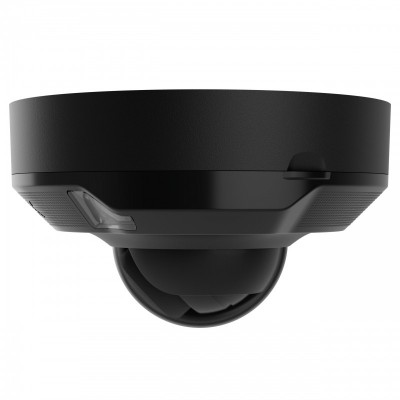 IP-Камера дротова Ajax DomeCam Mini HL black, 5мп, 2.8мм, гібридне підсвічування IR 15м, білий Led 15м, Poe, True WDR, IP 65, ІЧ 15м, аудіо, кут огляду 100° до 110°, міні купольна, чорна