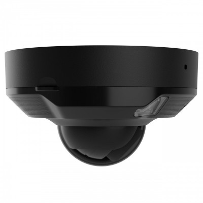 IP-Камера дротова Ajax DomeCam Mini HL black, 5мп, 2.8мм, гібридне підсвічування IR 15м, білий Led 15м, Poe, True WDR, IP 65, ІЧ 15м, аудіо, кут огляду 100° до 110°, міні купольна, чорна