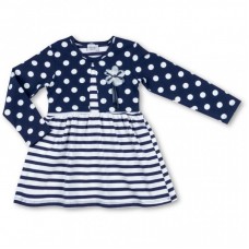 Плаття Breeze біле з синім в горошок (7603-98G-white-blue) Плаття Breeze біле з синім в горошок (7603-98G-white-blue)