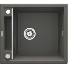 Мийка кухонна Deante Magnetic, граніт, квадрат, без крила, 560х500х219мм, чаша - 1, врізна, антрацит