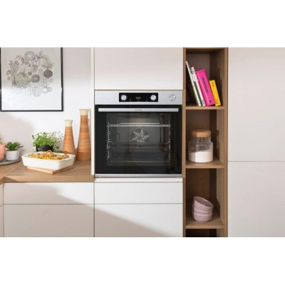 Духова шафа Gorenje електрична, 77л, A+, пара, дисплей, нерж