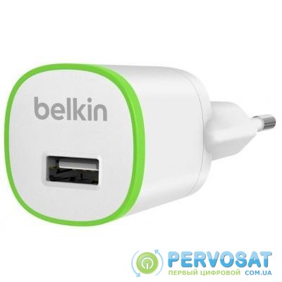 Зарядное устройство Belkin USB Micro Charger (220V + microUSB сable, USB 1Amp), white (F8M710vf04-WHT)
