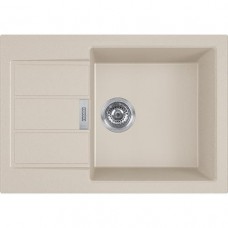 Мийка кухонна Franke Sirius, тектонайт, прямокутник, з крилом, 620х435х200мм, чаша - 1, накладна, S2D Slim 611-62 , сахара
