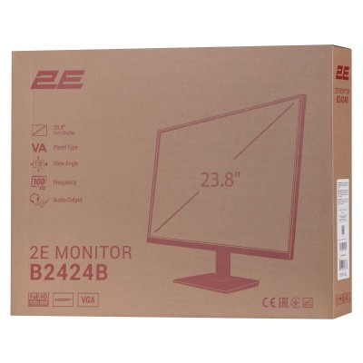 Монітор 2E 23.8" B2424B D-Sub, HDMI, VA, 100Hz, FreeSync