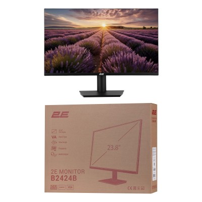 Монітор 2E 23.8" B2424B D-Sub, HDMI, VA, 100Hz, FreeSync