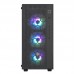 Корпус SilverStone FARA FAR1B-PRO,MidT,USB 3.0x2,USB 2.0x1,4x120мм ARGB,скло(бічна панель),без БЖ,чорний