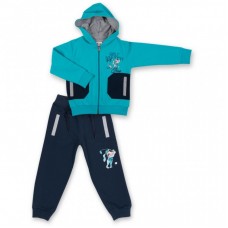 Спортивний костюм Breeze бірюзовий з собачкою (7879-92B-blue) Спортивний костюм Breeze бірюзовий з собачкою (7879-92B-blue)