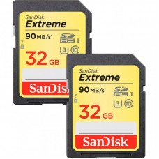 Карта пам'яті SanDisk 32GB SDHC class 10 V30 UHS-I U3 Extreme 2-pack (SDSDXVE-032G-GNCI2) Карта пам'яті SanDisk 32GB SDHC class 10 V30 UHS-I U3 Extreme 2-pack (SDSDXVE-032G-GNCI2)