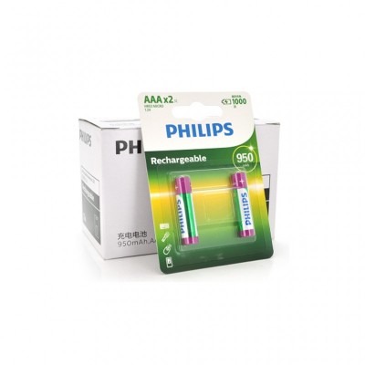 Акумулятор Philips AAA 950mAh Ni-MH * 2 (R03B2A95T/93)