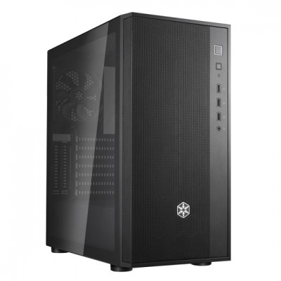 Корпус SilverStone Fara FAR1B-G-V2 без БЖ, 2xUSB3.0, 1xUSB2.0, 1x120мм, VGA 340мм, LCS ready, TG Side Panel, ATX, чорний