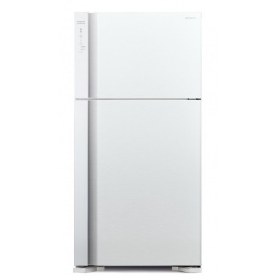 Холодильник Hitachi з верхн. мороз., 176x86х74, холод.відд.-365л, мороз.відд.-145л, 2дв., А++, NF, інв., зона нульова, білий (скло)
