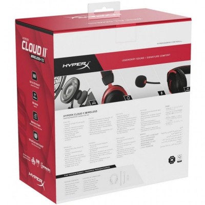 Наушники HyperX Cloud II Wireless Black-red (HHSC2X-BA-RD/G)