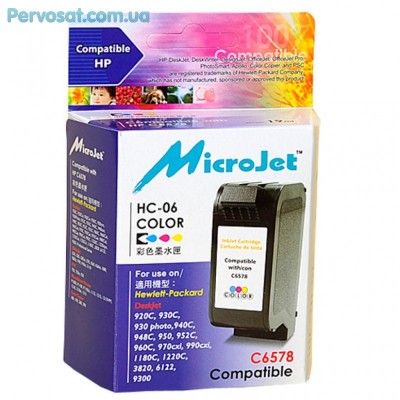 Картридж MicroJet для HP №78 Color для HP DJ 930C/950C/970C (HC-06)