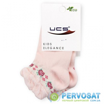 Носки UCS SOCKS с цветочками (M0C0101-1186-1-3G-pink)