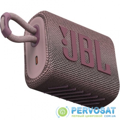 Акустическая система JBL Go 3 Pink (JBLGO3PINK)