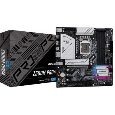 Материнська плата ASRock Z590M PRO4 s1200 Z590 HDMI-DP 4xDDR4 M.2 mATX