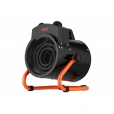 Теплова гармата електрична 2E Stainless, 2кВт, 20м кв, 239м куб/год, нагрів. елемент - нерж. сталь, IPX4, чорний Теплова гармата електрична 2E Stainless, 2кВт, 20м кв, 239м куб/год, нагрів. елемент - нерж. сталь, IPX4, чорний