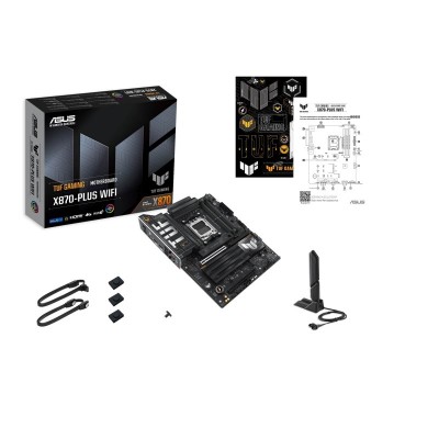 Материнcька плата ASUS TUF GAMING X870-PLUS WIFI sAM5 X870 4xDDR5 M.2 HDMI WiFi BT ATX