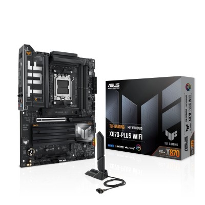 Материнcька плата ASUS TUF GAMING X870-PLUS WIFI sAM5 X870 4xDDR5 M.2 HDMI WiFi BT ATX