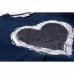 Кофта Breeze з серцем з паєток (9972-116G-blue)