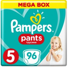 Підгузок Pampers трусики Pants Junior Розмір 5 (12-17 кг), 96 шт (4015400697541) Підгузок Pampers трусики Pants Junior Розмір 5 (12-17 кг), 96 шт (4015400697541)