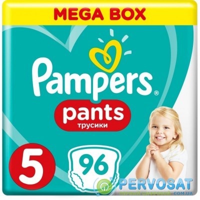 Подгузник Pampers трусики Pants Junior Размер 5 (12-17 кг), 96 шт (4015400697541)