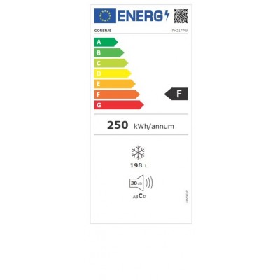 Морозильна скриня Gorenje FH21FPW, (шхвхг): 80.2 ? 85.4 ? 56 см, 198л, А+, 15 кг/24год, ST, механічне керування, Білий