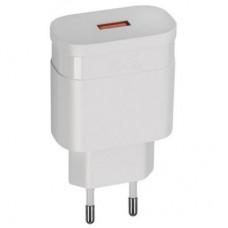 Зарядний пристрій RivaCase 18W QC3.0, USB, 1 порт White (VA4110 W00 (White))