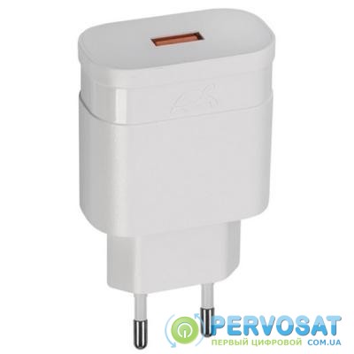Зарядное устройство RivaCase 18W QC3.0, USB, 1 порт White (VA4110 W00 (White))