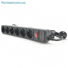 Мережевий фільтр живлення Merlion 6 розеток, 1,8м (B618) Мережевий фільтр живлення Merlion 6 розеток, 1,8м (B618)