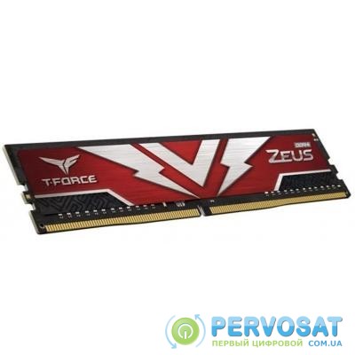 Модуль памяти для компьютера DDR4 16GB 3200 MHz T-Force Zeus Red Team (TTZD416G3200HC2001)