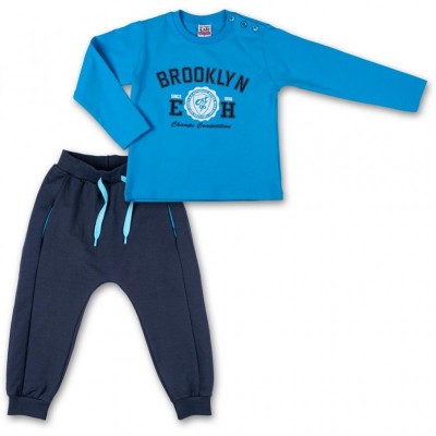 Набор детской одежды Breeze кофта и брюки голубой " Brooklyn" (7882-86B-blue)