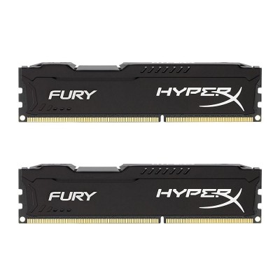 Пам'ять до ПК Kingston DDR3 1600 8GB KIT (4GBx2) HyperX Fury Black