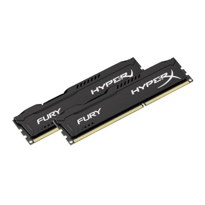 Пам'ять до ПК Kingston DDR3 1600 8GB KIT (4GBx2) HyperX Fury Black