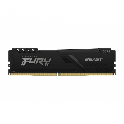 Модуль пам'яті для комп'ютера DDR4 16GB (2x8GB) 3000 MHz Fury Beast Black Kingston Fury (ex.HyperX) (KF430C15BBK2/16)