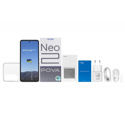 Смартфон TECNO POVA NEO-2 (LG6n) 6.82" 6/128GB, 2SIM, 7000mAh Uranolith Grey